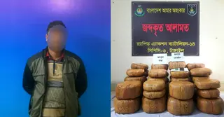 টাঙ্গাইলে ৩৮ লাখ টাকার গাঁজাসহ একজন গ্রেপ্তার